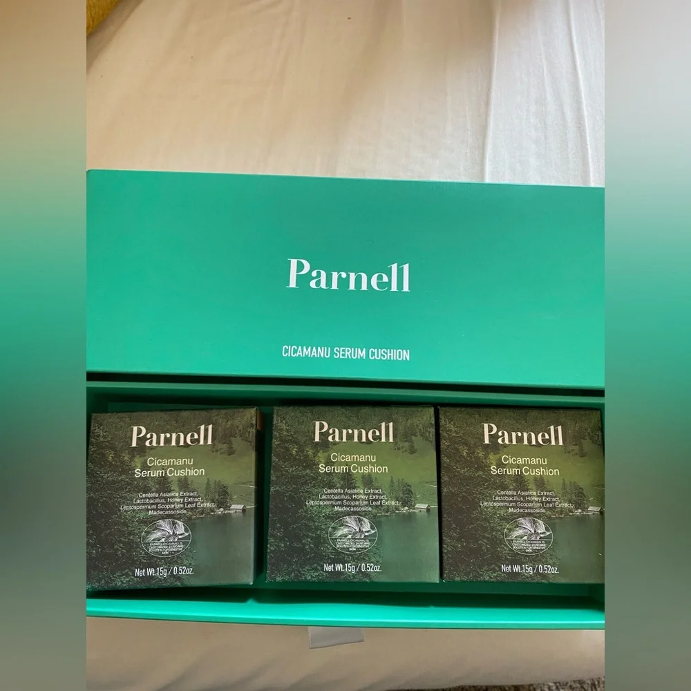 Parnell cicamanu serum cushion PR box Korean beauty skincare new with box